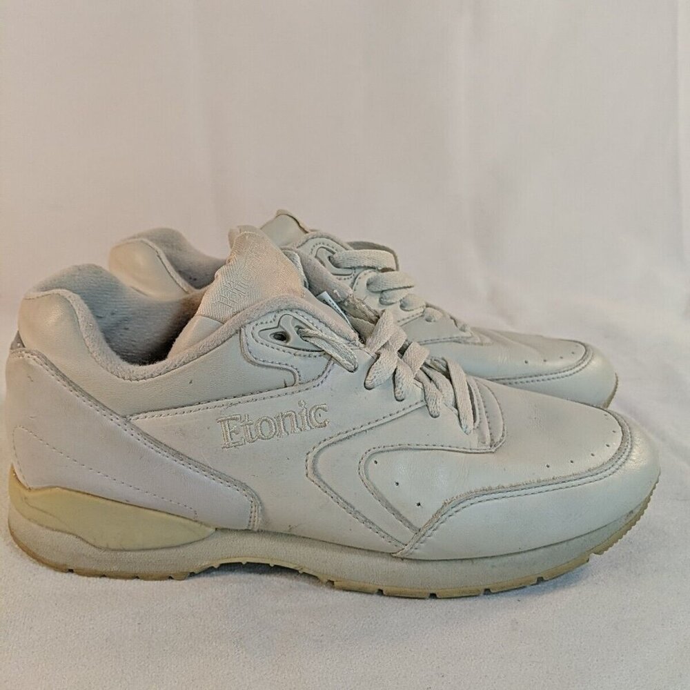 Etonic Trans Am White Shoes Sneakers Lace Up Leather Women's US 7.5 B AE3651